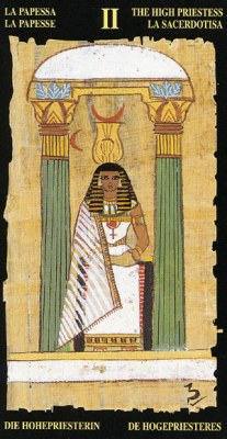 The High Priestess egypt tarot