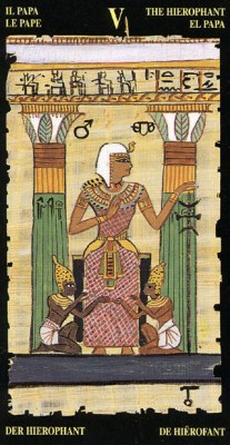 The Hierophant egypt tarot