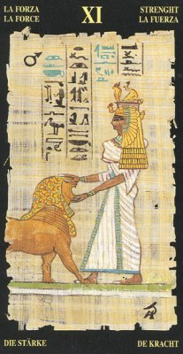 The Strenght egypt tarot