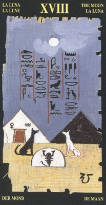 The moon egypt tarot